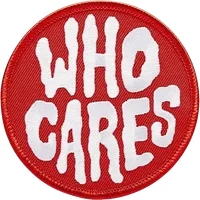 Open the Who Cares print to see it close up